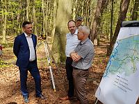 Rowerem z Mielna do Kołobrzegu - przekazanie placu budowy.