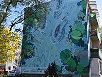 Ekomural na budynku przy ul. Tysiąclecia w Wałczu.