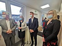 Marszałek Olgierd Geblewicz wraz z członkinią zarządu Anną Bańkowską podczas otwarcia. Marszałek Olgierd Geblewicz wraz z członkinią zarządu Anną Bańkowską podczas otwarcia.