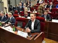 Marszałek Olgierd Geblewicz i unijna komisarz na spotkaniu samorządowców w Rzeszowie