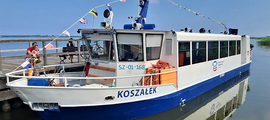 Nowy statek będzie przeprawiał pasażerów po jeziorze Jamno Nowy statek będzie przeprawiał pasażerów po jeziorze Jamno